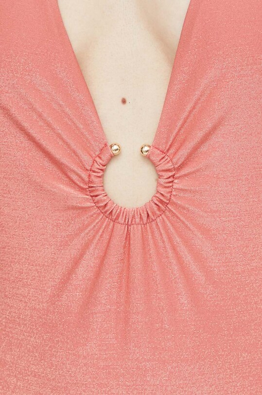 Суцільний купальник Guess рожевий E4GJ19.KC632