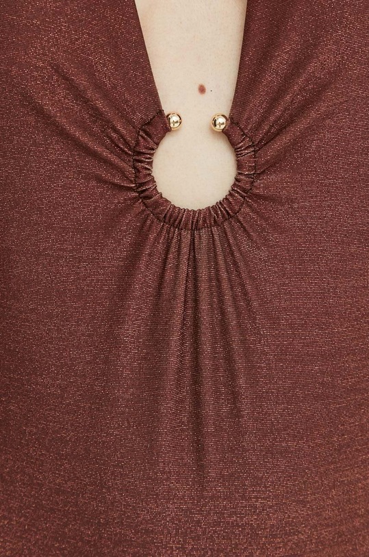 Guess jednoczęściowy strój kąpielowy E4GJ19.KC632 brązowy