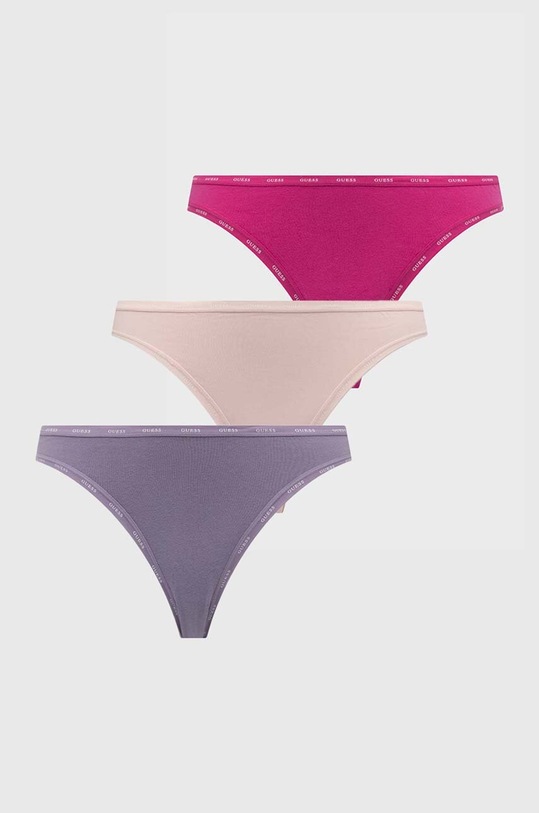 Guess slip brasiliani pacco da 3 slip classici rosa O4GG14.K6YW1