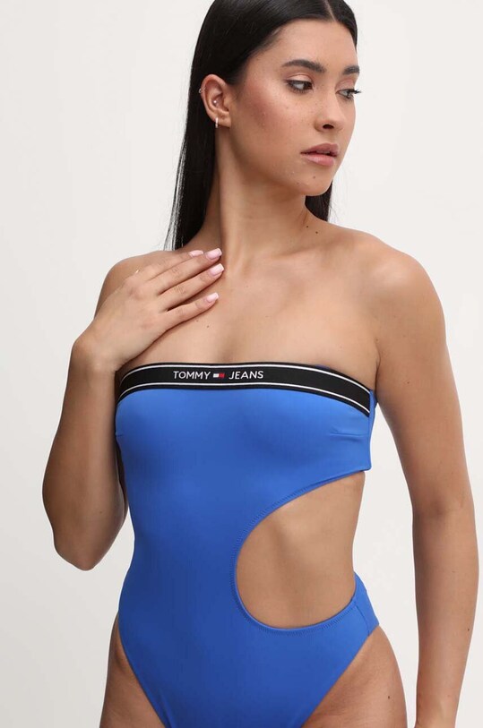 Tommy Jeans jednoczęściowy strój kąpielowy niebieski UW0UW05351
