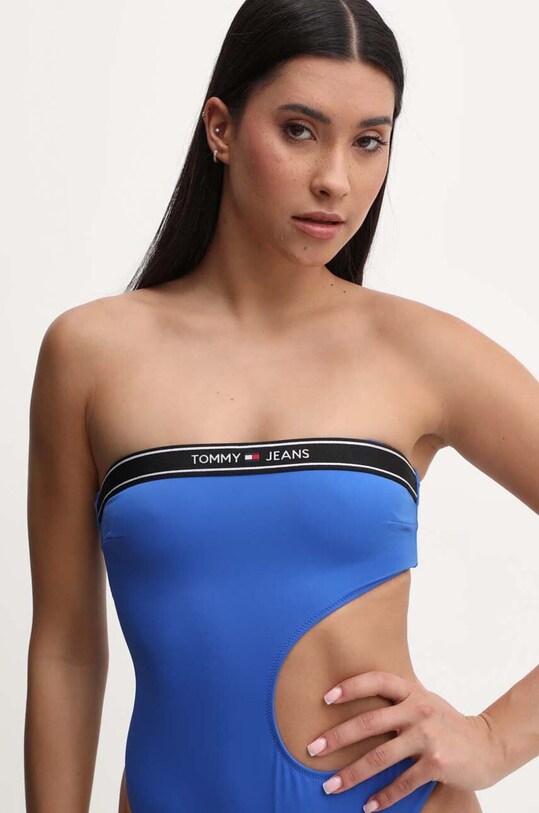 Tommy Jeans jednoczęściowy strój kąpielowy UW0UW05351 niebieski