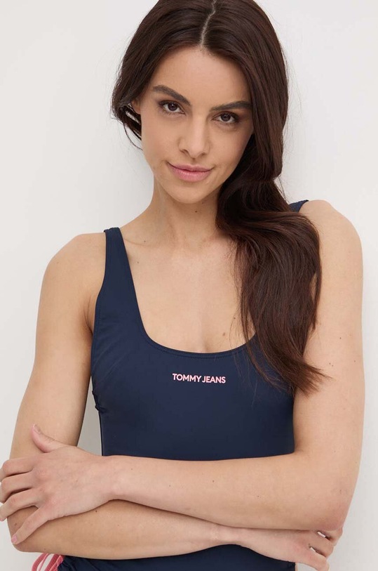 Слитный купальник Tommy Jeans тёмно-синий UW0UW05357