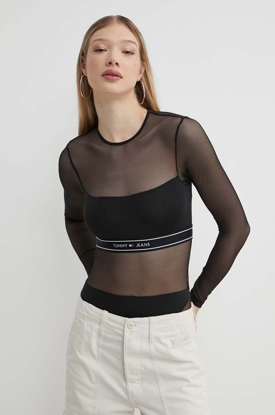 Tommy Jeans body czarny UW0UW05135