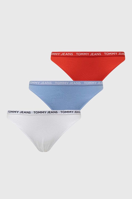 Σλιπ Tommy Jeans 3-pack πλεκτό ύφασμα μπλε UW0UW05009