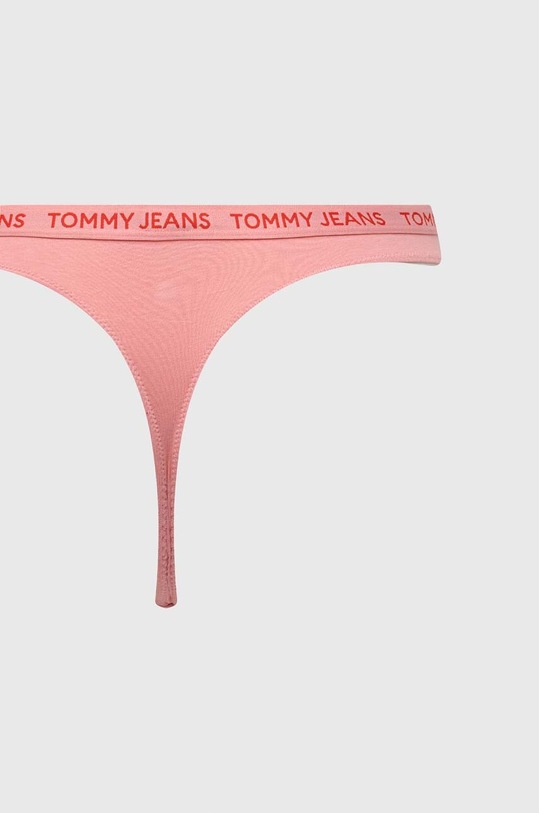 Tommy Jeans stringi 3-pack UW0UW05011 czerwony