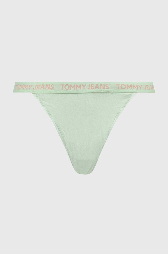 Tommy Jeans tanga 3 db UW0UW05012 zöld SS24