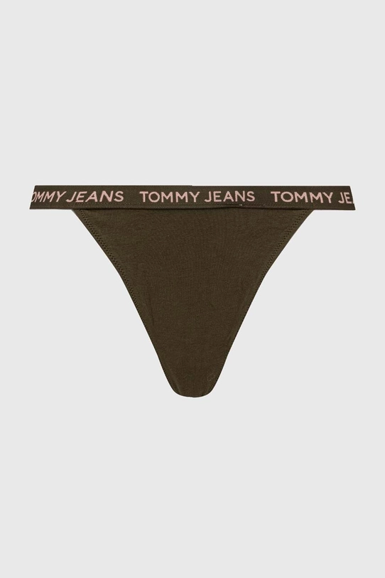 Odzież Tommy Jeans stringi 3-pack UW0UW05012 zielony