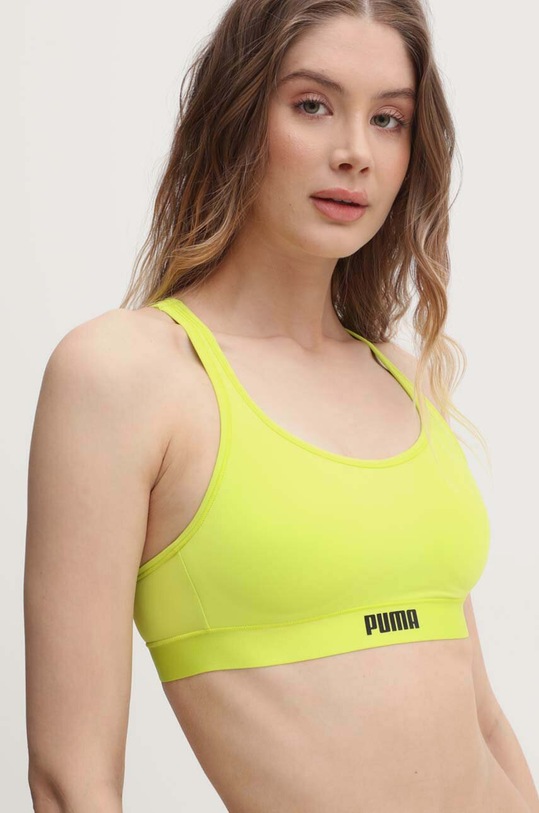 Puma biustonosz sportowy bez fiszbinów zielony 938315