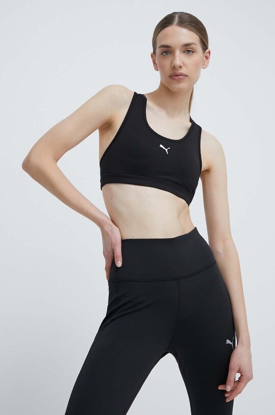 Спортивний бюстгальтер Puma 4KEEPS гладкий чорний 525317