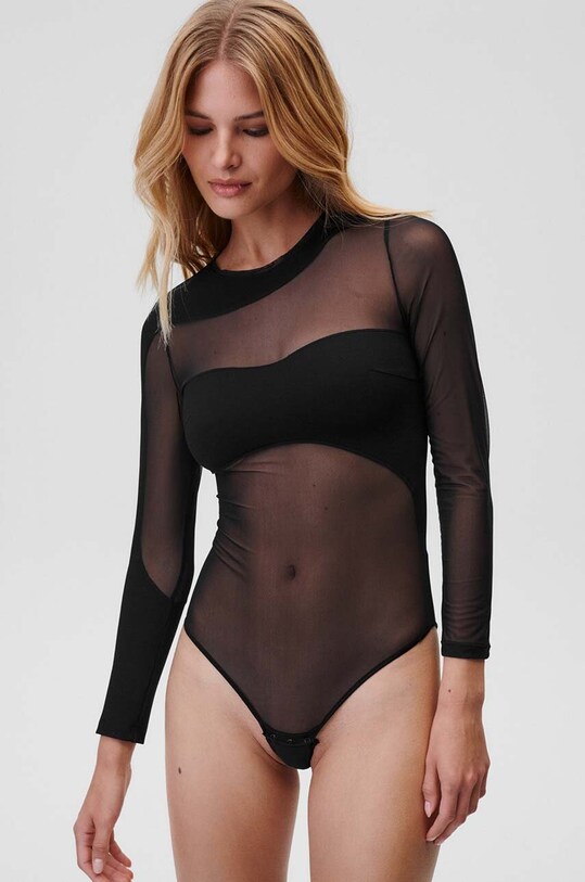 Bodi Undress Code No Promises Bodysuit 652 crna AA00