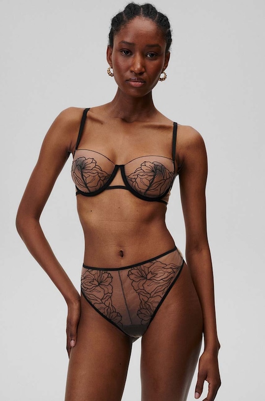 Сутиен Undress Code Wildflower с банели черен 657.