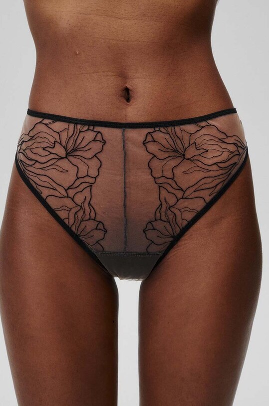 Kalhotky brazilky Undress Code Wildflower 658 černá AA00