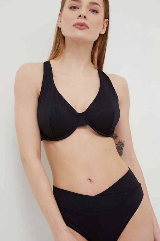 Hollister Co. sutien de baie cu balene negru KI311.4146.900