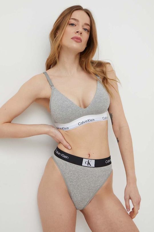 Calvin Klein Underwear biustonosz do karmienia dzianina szary 000QF6218E