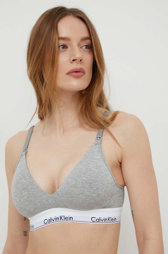 Сутиен за кърмене Calvin Klein Underwear 000QF6218E сив AA00