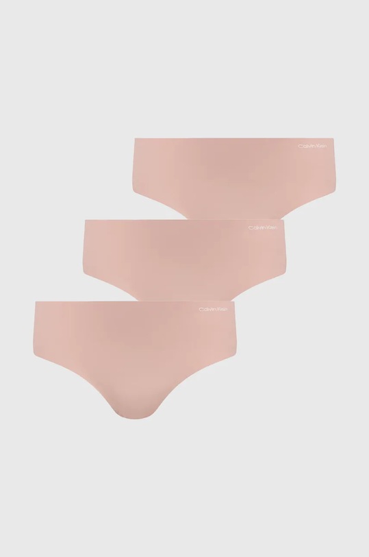 Calvin Klein Underwear figi 3-pack dzianina beżowy 000QD3559E