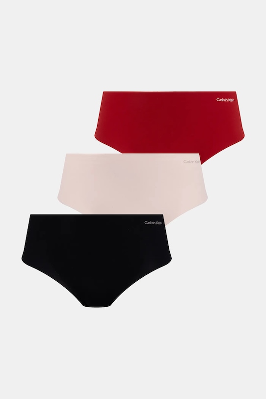 Calvin Klein Underwear figi 3-pack dzianina czerwony 000QD3559E