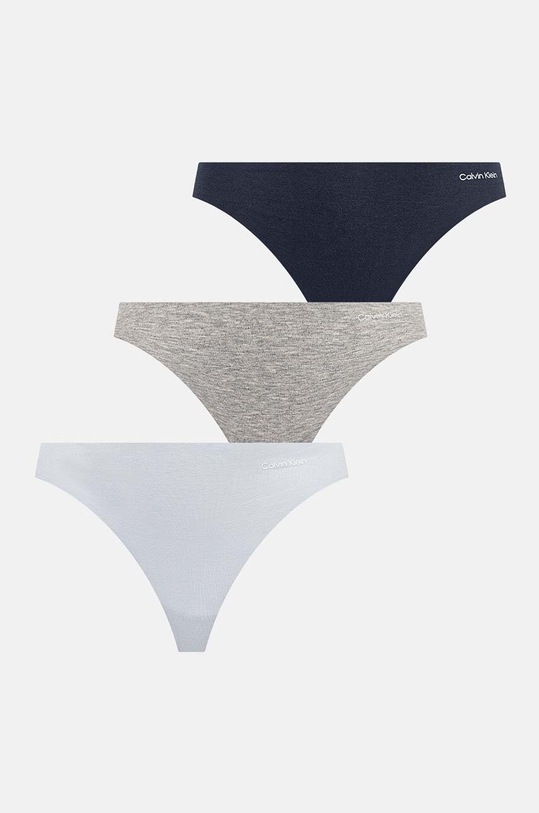 Calvin Klein Underwear figi 3-pack dzianina szary 000QD5200E