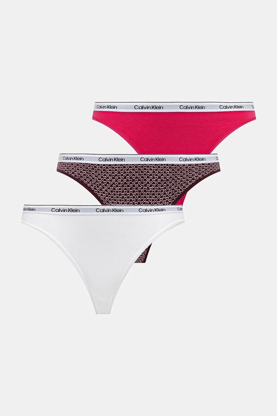 Spodnjice Calvin Klein Underwear 3-pack Pletenina bela 000QD5207E