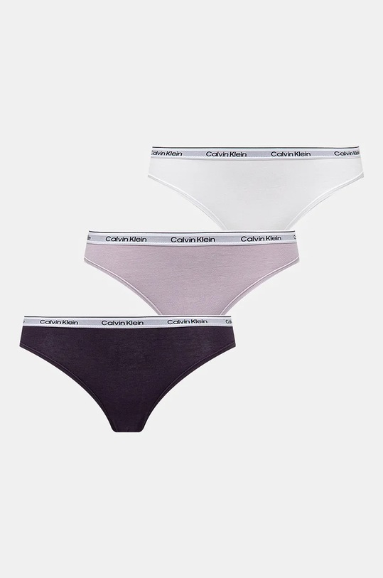 Calvin Klein Underwear figi 3-pack dzianina fioletowy 000QD5207E