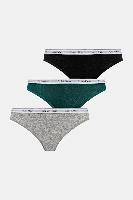 Трусы Calvin Klein Underwear 3 шт трикотаж зелёный 000QD5207E