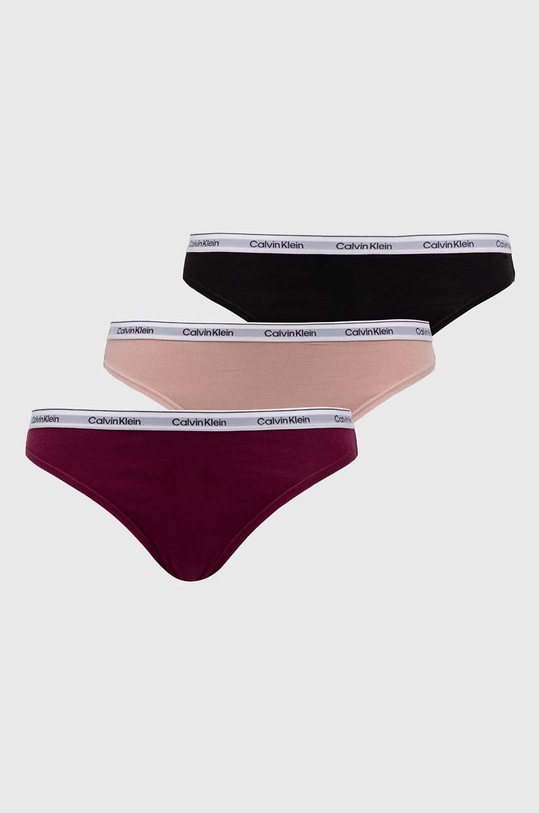 Calvin Klein Underwear figi 3-pack dzianina multicolor 000QD5207E