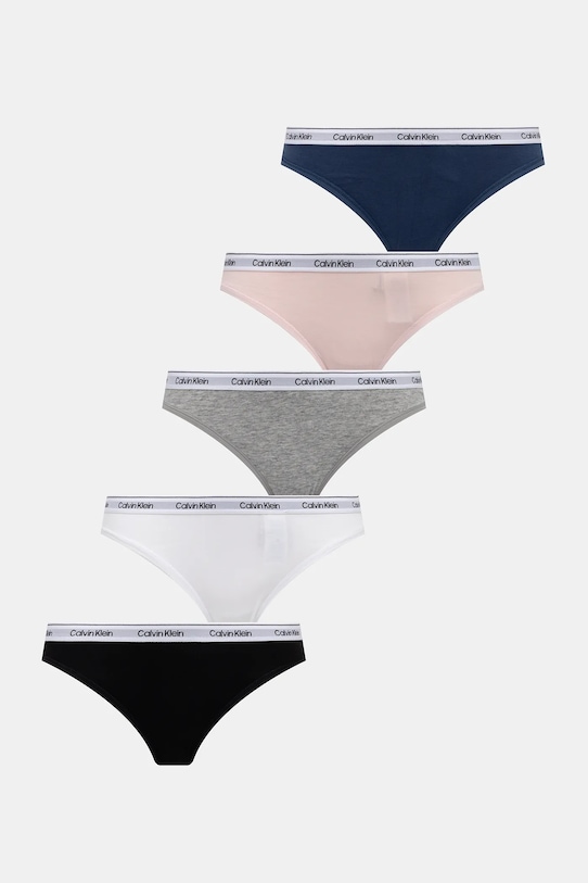 Calvin Klein Underwear figi 5-pack dzianina granatowy 000QD5208E