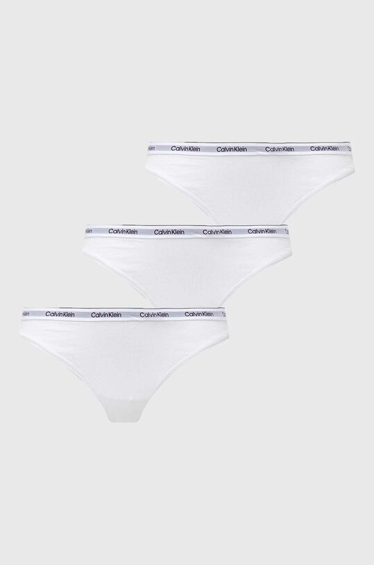 Calvin Klein Underwear Chilot tanga 3-pack tanga alb 000QD5209E
