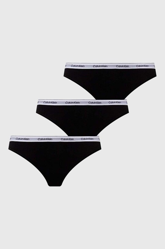Calvin Klein Underwear Chilot tanga 3-pack tanga negru 000QD5209E