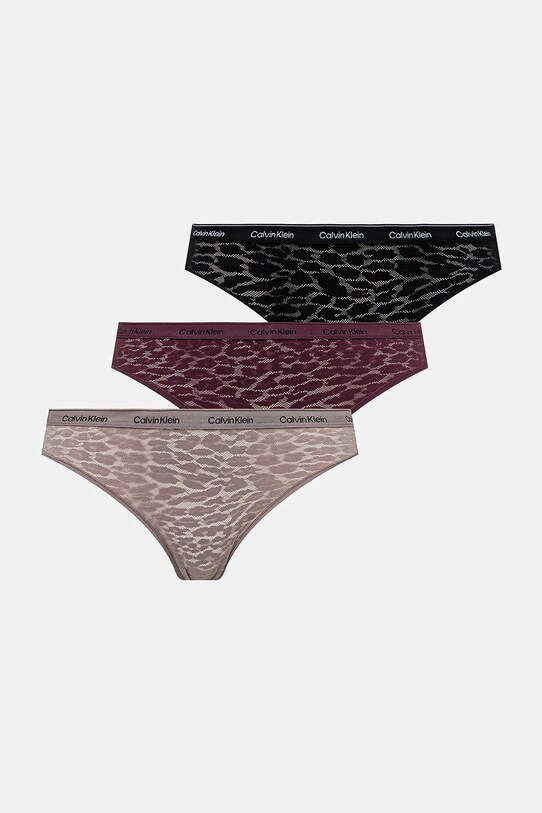 Бразилианы Calvin Klein Underwear 3 шт кружево розовый 000QD5225E