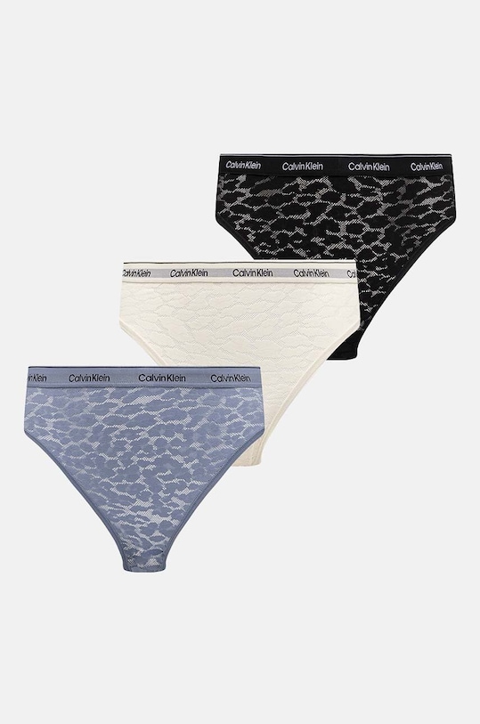 Brazílske nohavičky Calvin Klein Underwear 3-pak nohavičky viacfarebná 000QD5225E