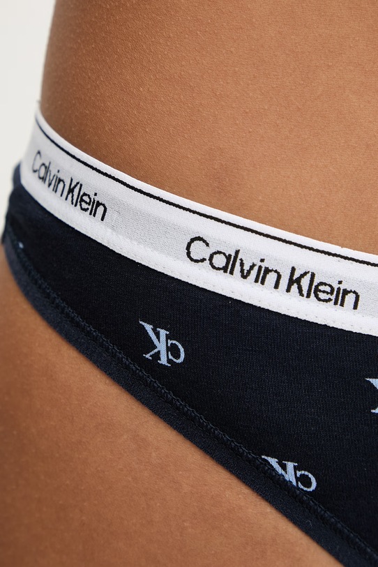 Oblečenie Calvin Klein Underwear tangá dámske bavlnené s elastanom 000QD5043E tmavomodrá