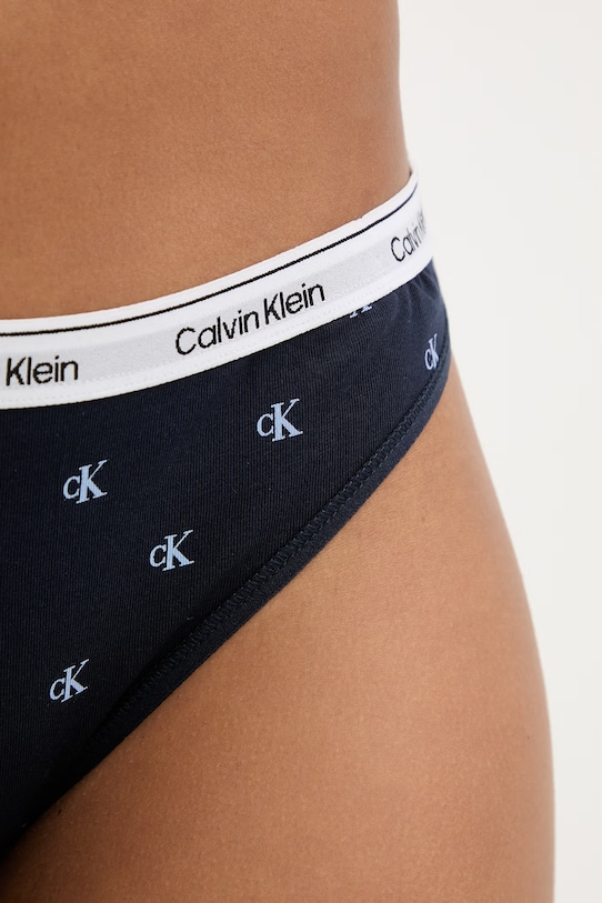 Odjeća Calvin Klein Underwear gaćice za žene od pamuka s elastanom 000QD5044E mornarsko plava