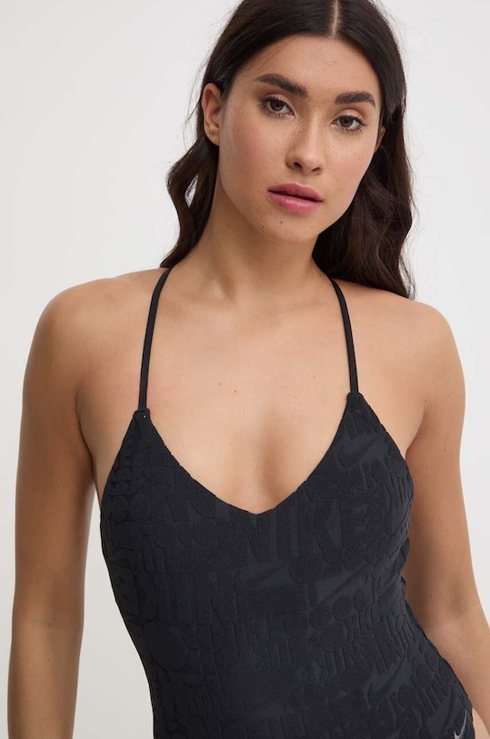 Nike jednoczęściowy strój kąpielowy Retro Flow czarny NESSE244