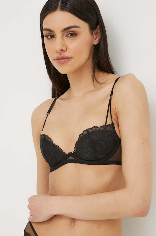 Calvin Klein Underwear melltartó enyhén merevített fekete 000QF7751E