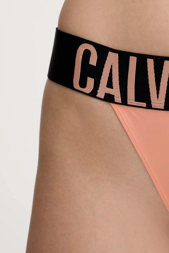 Calvin Klein Underwear stringi pomarańczowy 000QF7638E