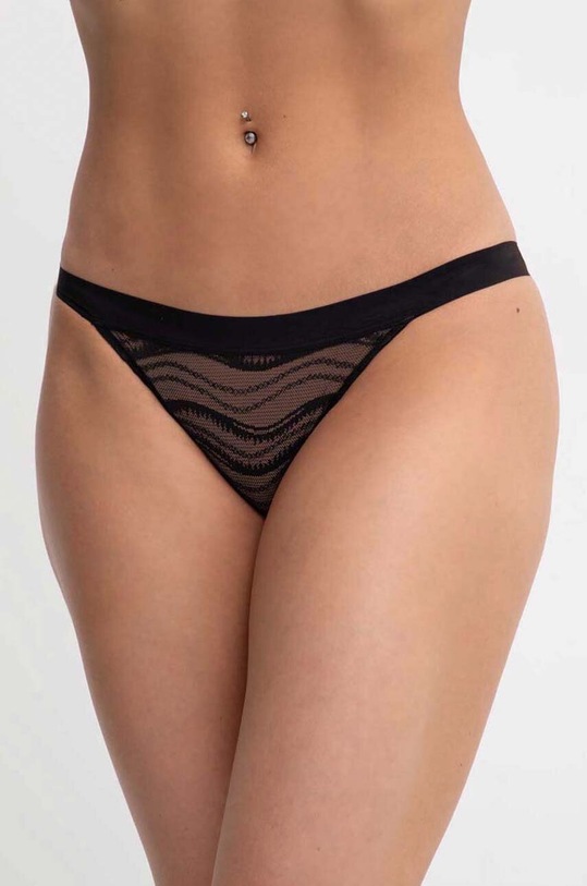 Calvin Klein Underwear figi dzianina czarny 000QF7720E