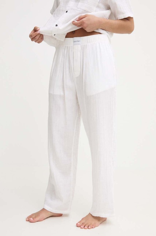 Calvin Klein Underwear pantaloni pijama bumbac fund bej 000QS7140E