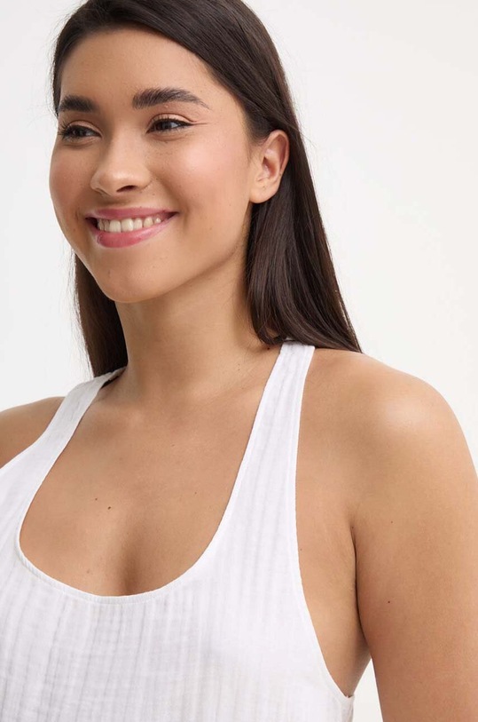 Calvin Klein Underwear piżama bawełniana 000QS7152E beżowy