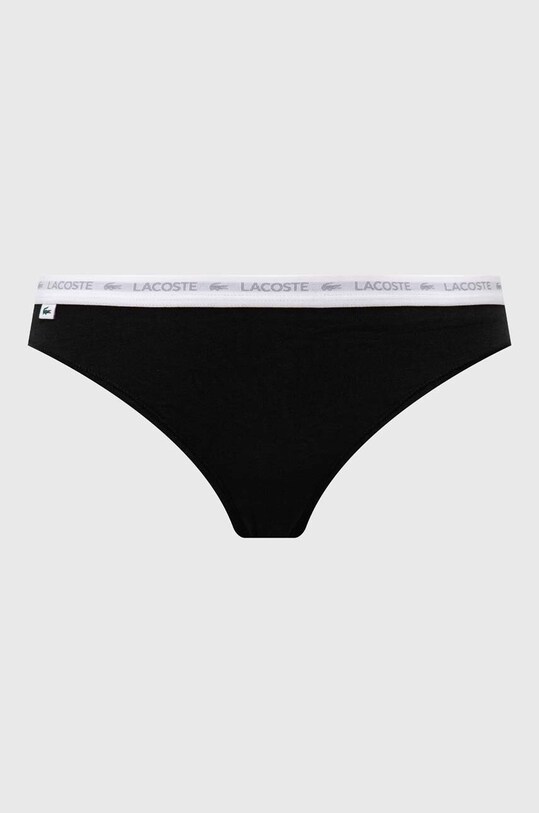 Lacoste tanga 3-pack 8F1341 negru SS25