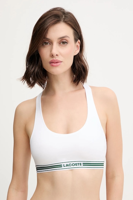Podprsenka Lacoste bez kostíc biela IF8179