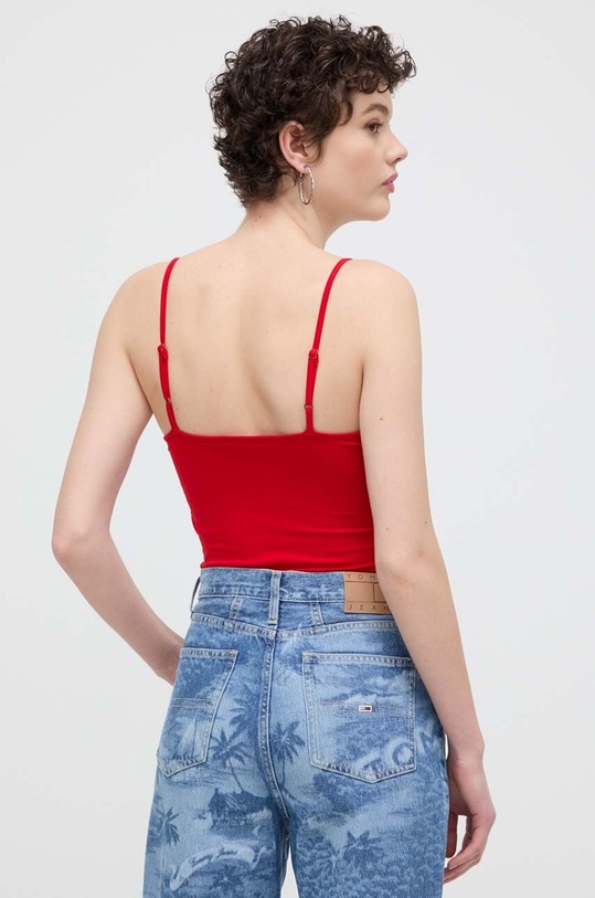 Tommy Jeans body DW0DW17993 czerwony