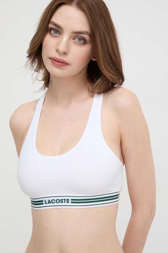 Lacoste sutien moale alb IF8167