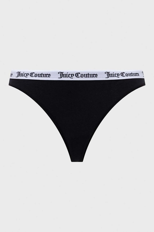 Juicy Couture stringi 3-pack JCLTH224519.101 czarny SS24