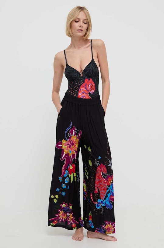 Desigual costum de baie dintr-o bucată 24SWMK01 negru SS24