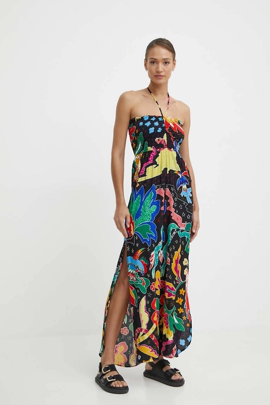 Plážový overal Desigual JUNGLE JUMPSUIT 24SWMW06 černá SS24