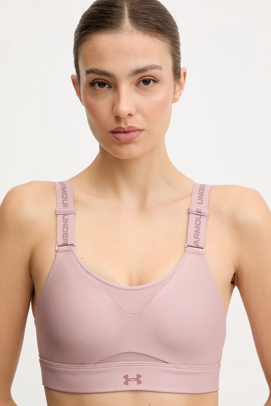 Under Armour biustonosz sportowy Infinity 2.0 High różowy 1384112