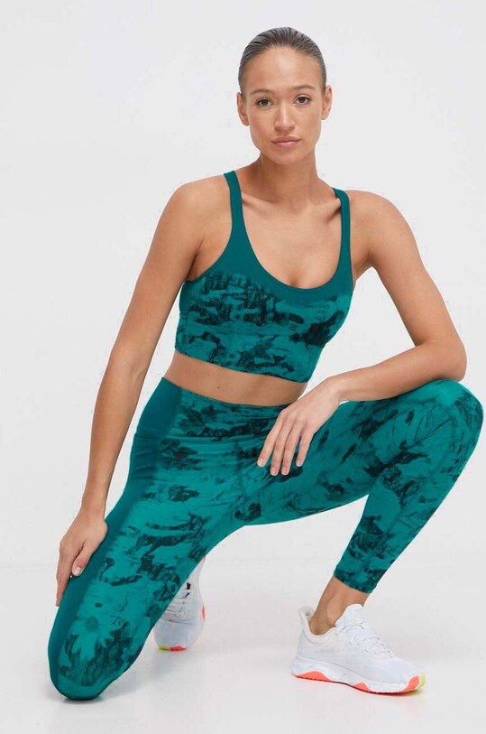 Under Armour biustonosz sportowy Project Rock 1384161 turkusowy SS24