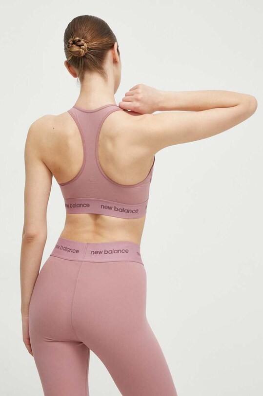 Îmbrăcăminte New Balance sutien sport Sleek WB41048RSE roz