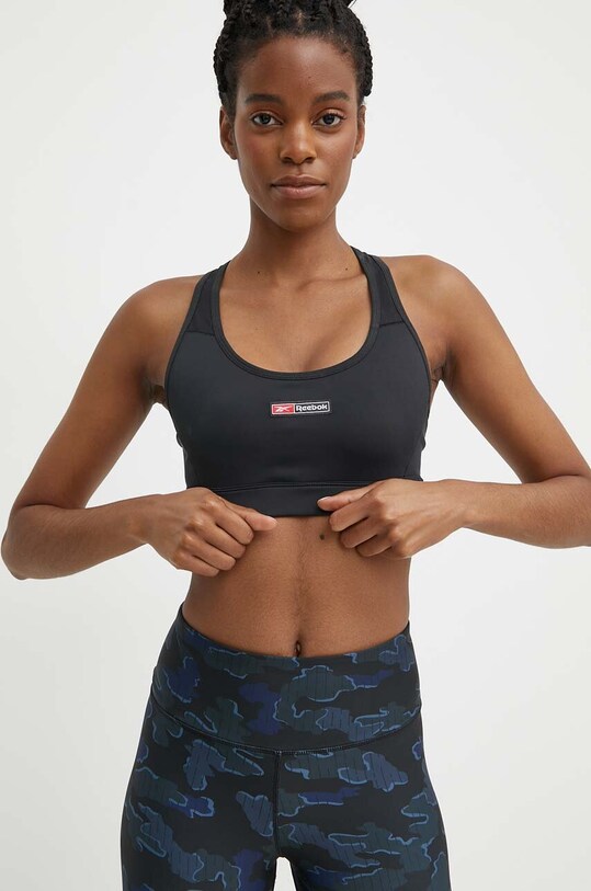 Športová podprsenka Reebok Lux Bold čierna 100075369